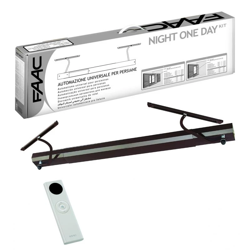 KIT NIGHT ONE DAY RADIO SENSO KIT MARRON Automatisme Volet Battant FAAC 3 KIT NIGHT ONE DAY RADIO SENSO KIT MARRON Automatisme Volet Battant FAAC
