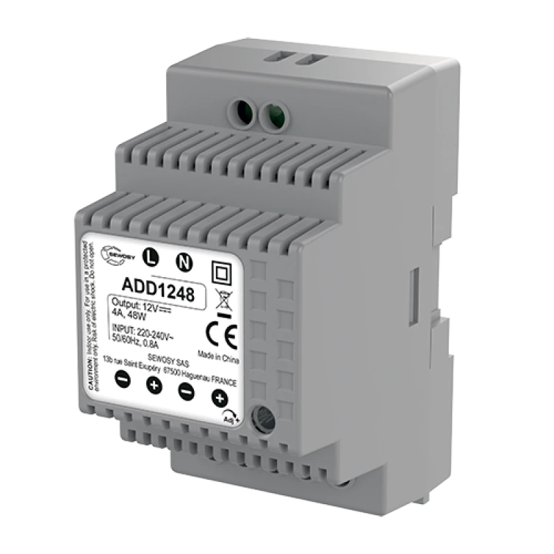 ADD1248 Alimentation Modulaire Sur Rail DIN 230V AC / 12V DC SEWOSY 3 ADD1248 Alimentation Modulaire Sur Rail DIN 230V AC / 12V DC SEWOSY