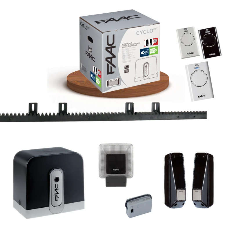 PACK CYCLO INTEGRAL FAAC C720 Motorisation Coulissant 400Kg 24V 3 PACK CYCLO INTEGRAL FAAC C720 Motorisation Coulissant 400Kg 24V