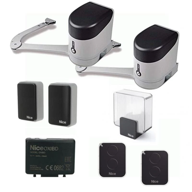 HYKEKIT Motorisation Portail Battant Avec Commande Bidirectionnelle NICE 3 HYKEKIT Motorisation Portail Battant Avec Commande Bidirectionnelle NICE