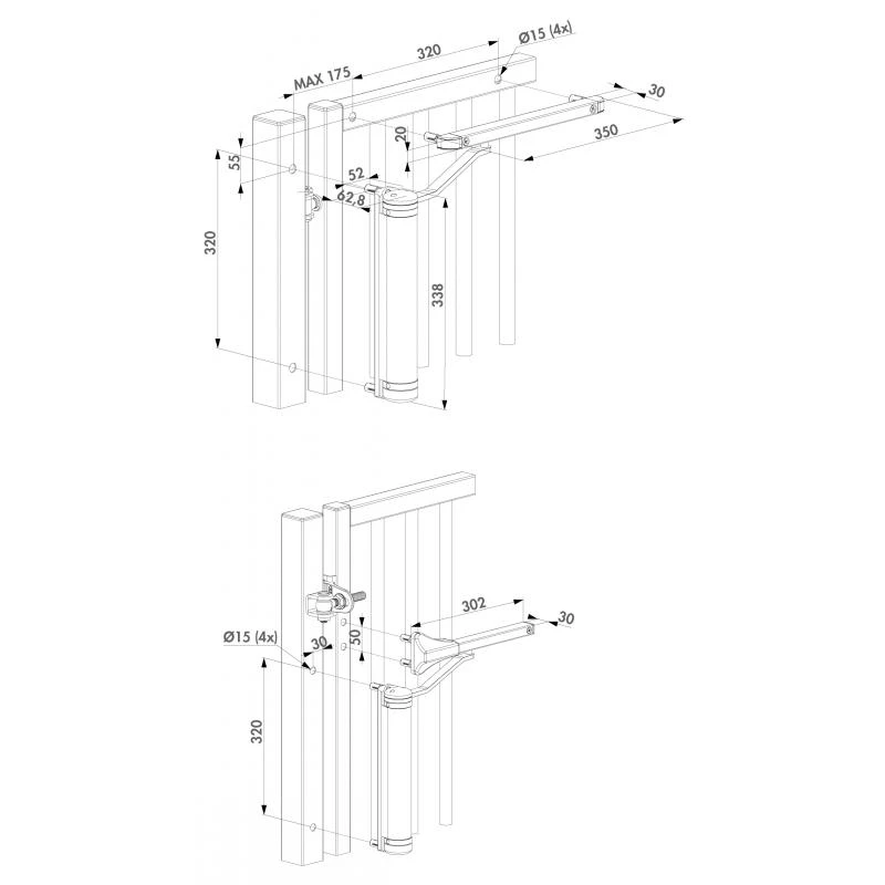 LION-ZILV Ferme-portail Compact Hydraulique Réglable pour Tout Type De Portail Aluminium LOCINOX 5 LION-ZILV Ferme-portail Compact Hydraulique Réglable pour Tout Type De Portail Aluminium LOCINOX – Image 3