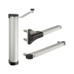 LION-ZILV Ferme-portail Compact Hydraulique Réglable pour Tout Type De Portail Aluminium LOCINOX