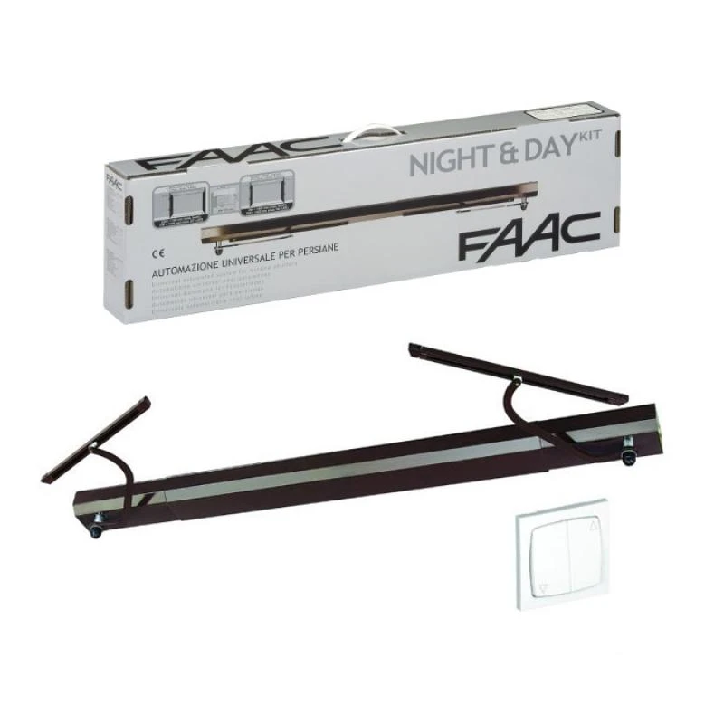 KIT NIGHT & DAY P&P FILAIRE MARRON POUR VOLETS BATTANTS FAAC 3 KIT NIGHT & DAY P&P FILAIRE MARRON POUR VOLETS BATTANTS FAAC