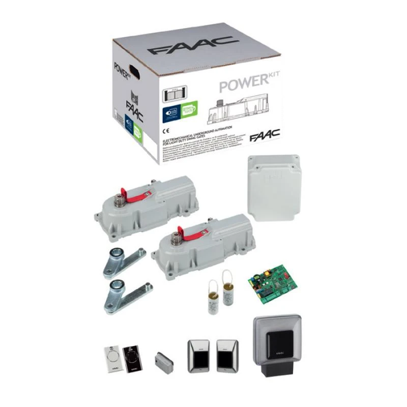 KIT POWER START MOTORISATION POUR PORTAILS BATTANTS 230V FAAC 3 KIT POWER START MOTORISATION POUR PORTAILS BATTANTS 230V FAAC