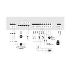 CELL.P Centrale De Commande BENINCA 5 CELL.P Centrale De Commande BENINCA -BFT Soldes Boutique schema bornes cell p 800x800