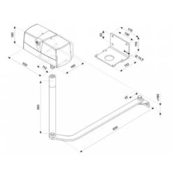 KPR 230 V KIT DE MOTORISATION À BRAS ARTICULE BENINCA 15 KPR 230 V KIT DE MOTORISATION À BRAS ARTICULE BENINCA -BFT Soldes Boutique schema pr45 800x800