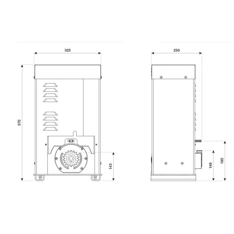 YAK25 OTI Motoréducteur électromécanique 230V BENINCA 5 YAK25 OTI Motoréducteur électromécanique 230V BENINCA – Image 3