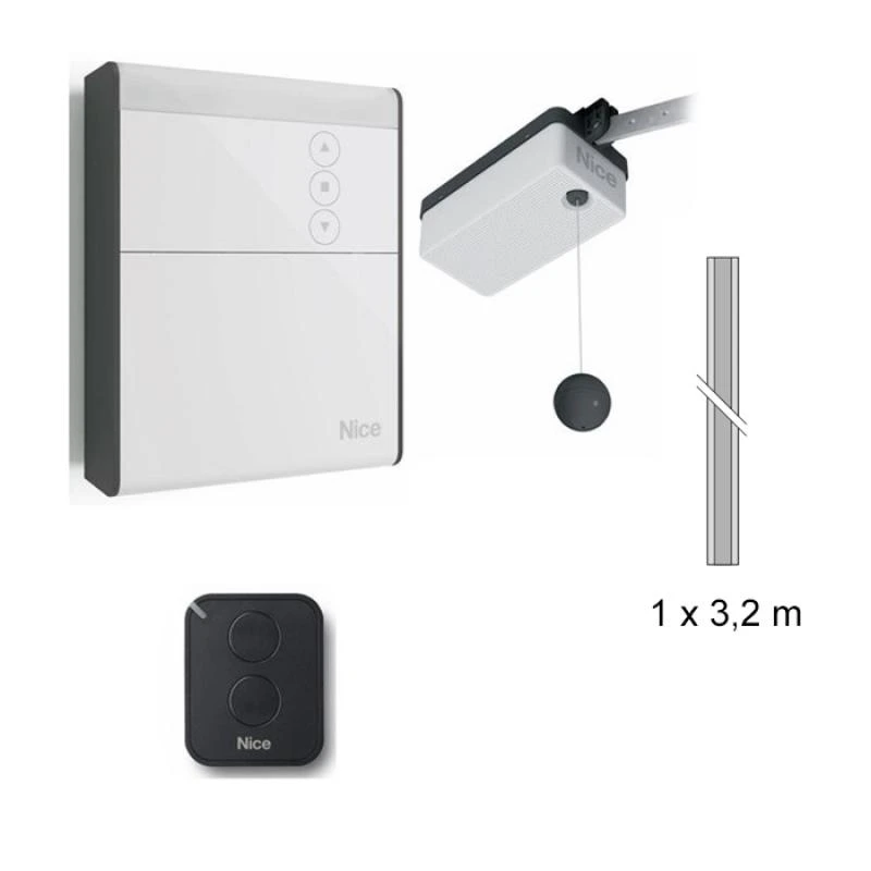 SPYKIT 550 Motorisation Portes De Garage NICE 24V, Avec Rail 3 SPYKIT 550 Motorisation Portes De Garage NICE 24V, Avec Rail